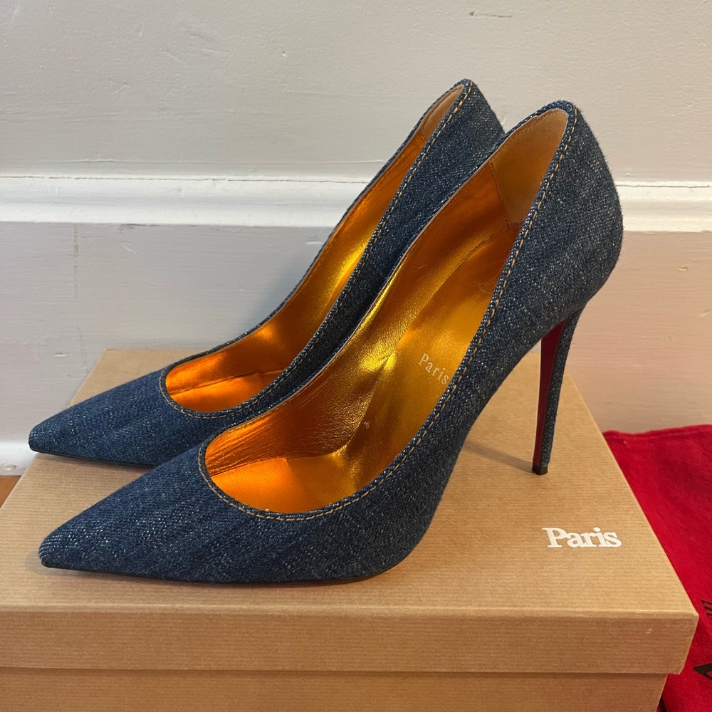 Christian Louboutin Denim Heels